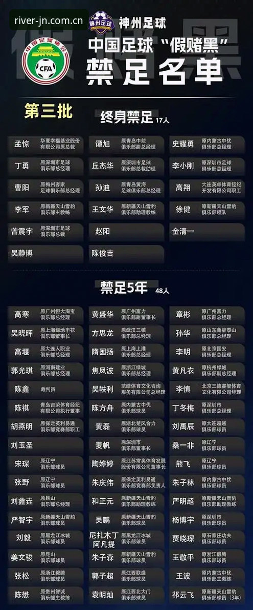 中国足球禁足名单深度解析：江南体育官网观赛指南与行业反思